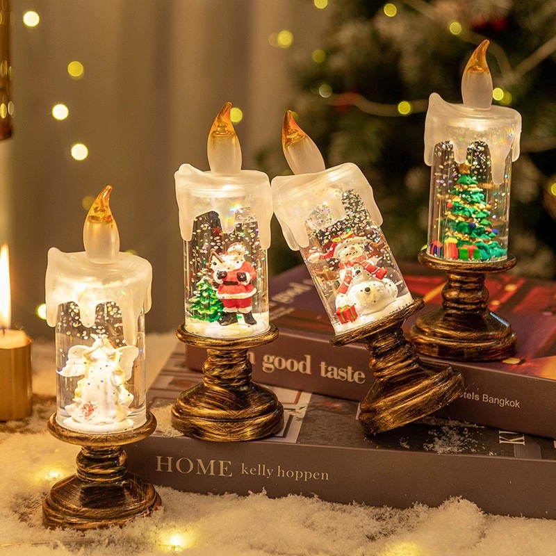 Candle Containers - 1 adet Noel Süsleri Rüzgar Lambası