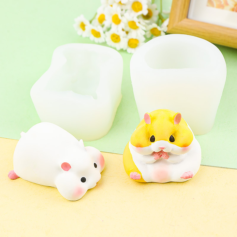 Candle Molds - DIY Sevimli Hamster Kalıp Çikolatalı Puding