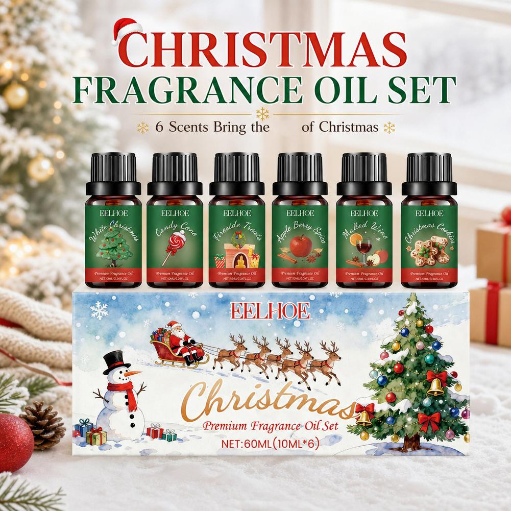 Silk Candle - 6'lı Aromaterapi Esansiyel Yağları İçeren Noel