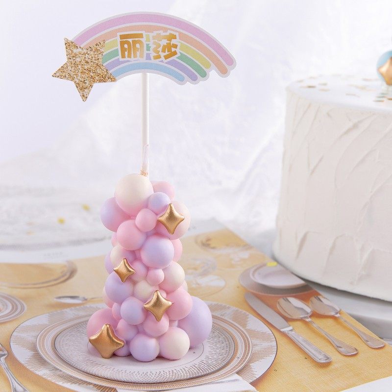 Renkli balon sütun mumları, do - Paraffin Wax incelemesi ve fiyatı