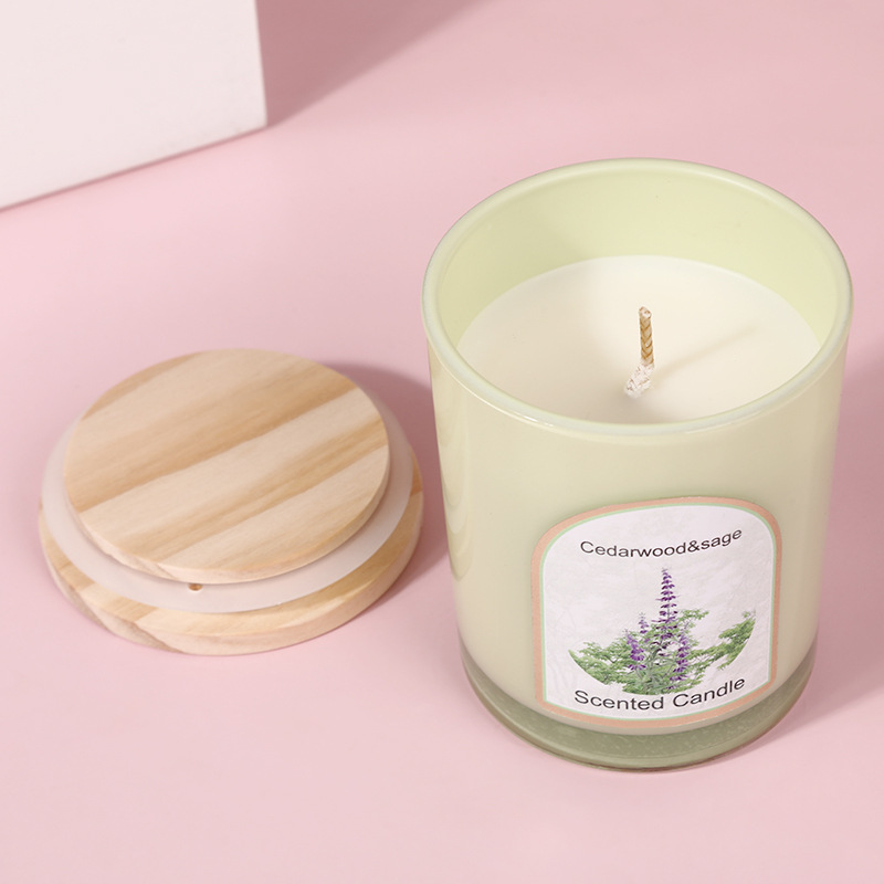 Ahşap kapaklı renkli cam kokul - Candle Fragrance incelemesi ve fiyatı