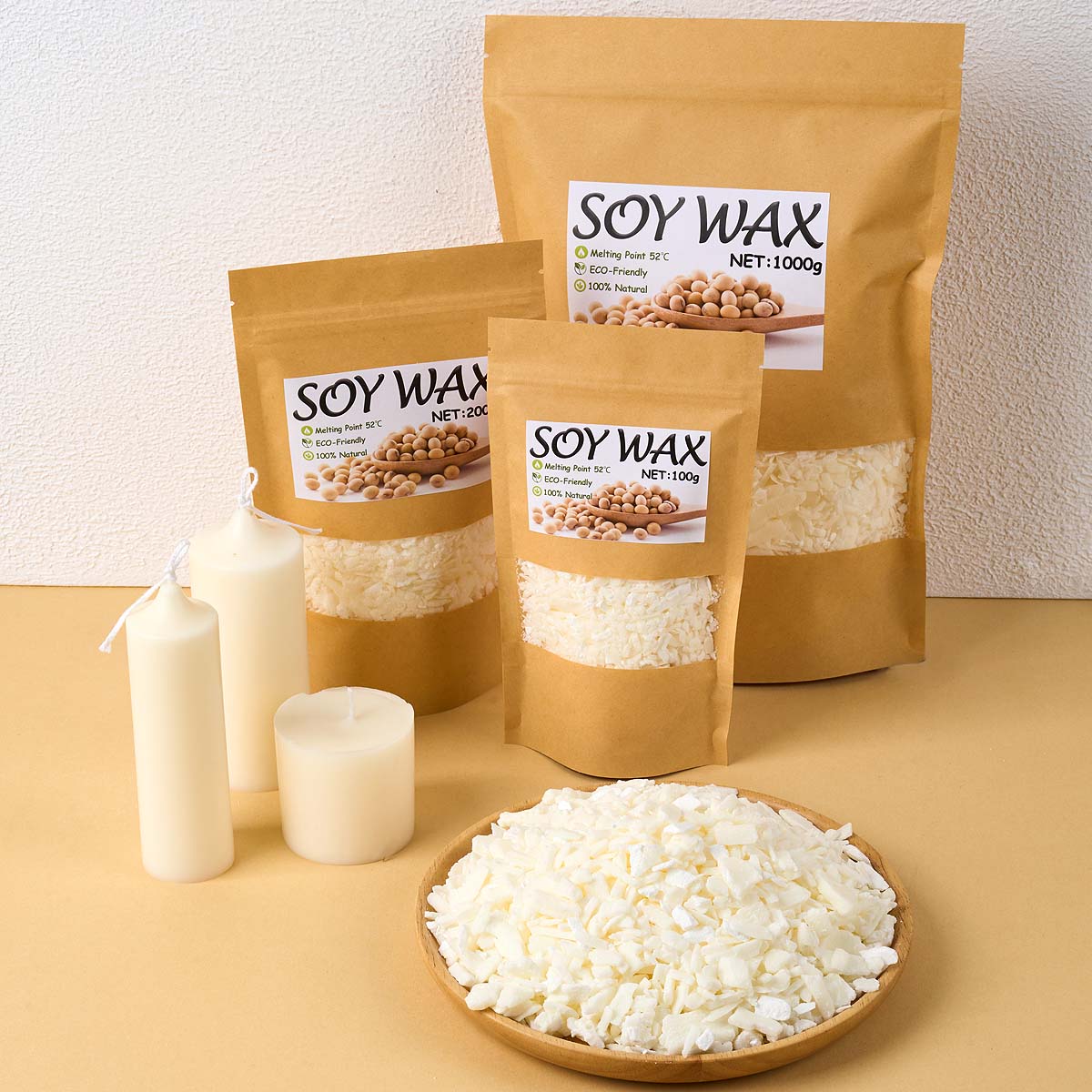 1 Pound Saf Beyaz Soya Balmumu - Candle Making Kit incelemesi ve fiyatı