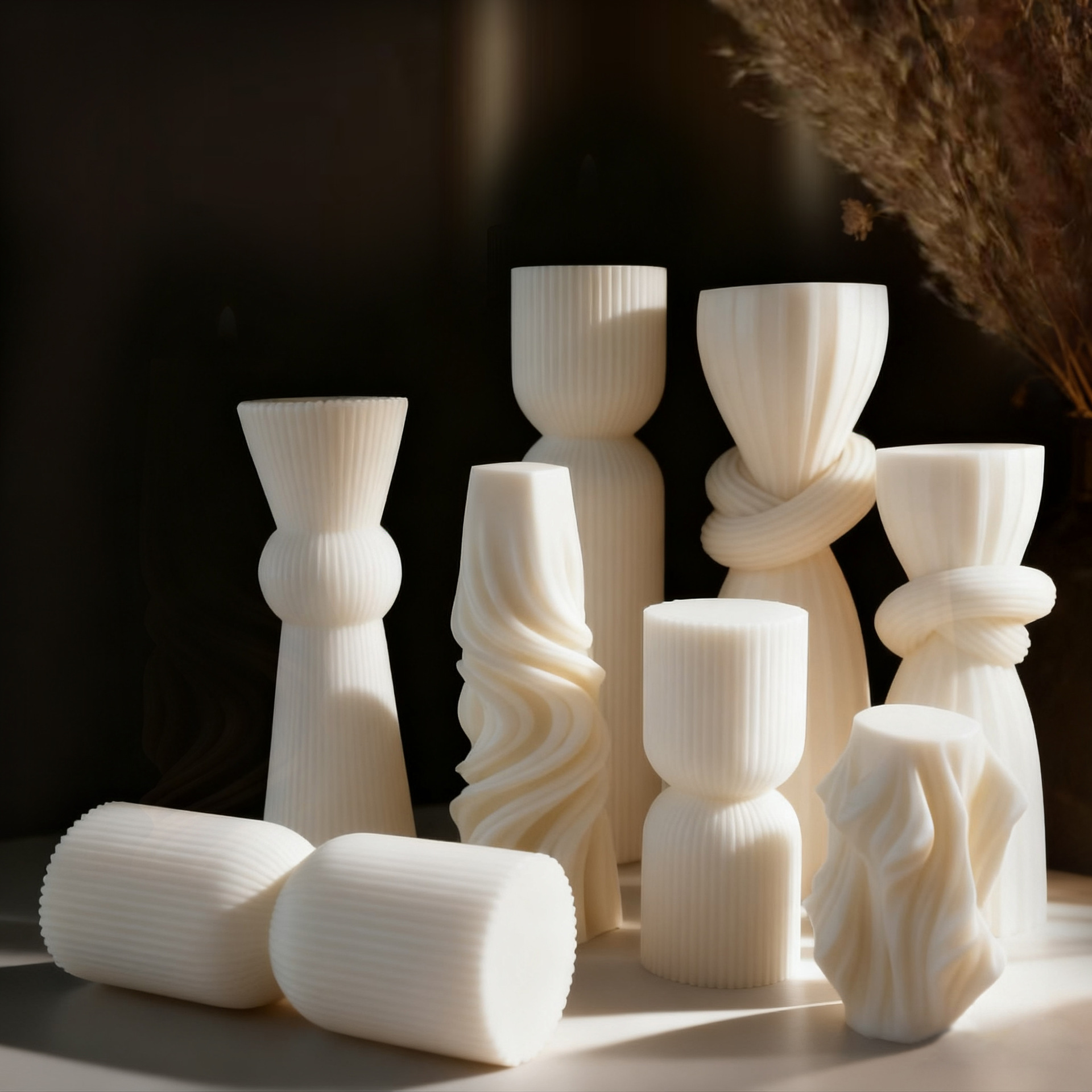 İskandinav Minimalist Beyaz Ko - Candle Molds incelemesi ve fiyatı