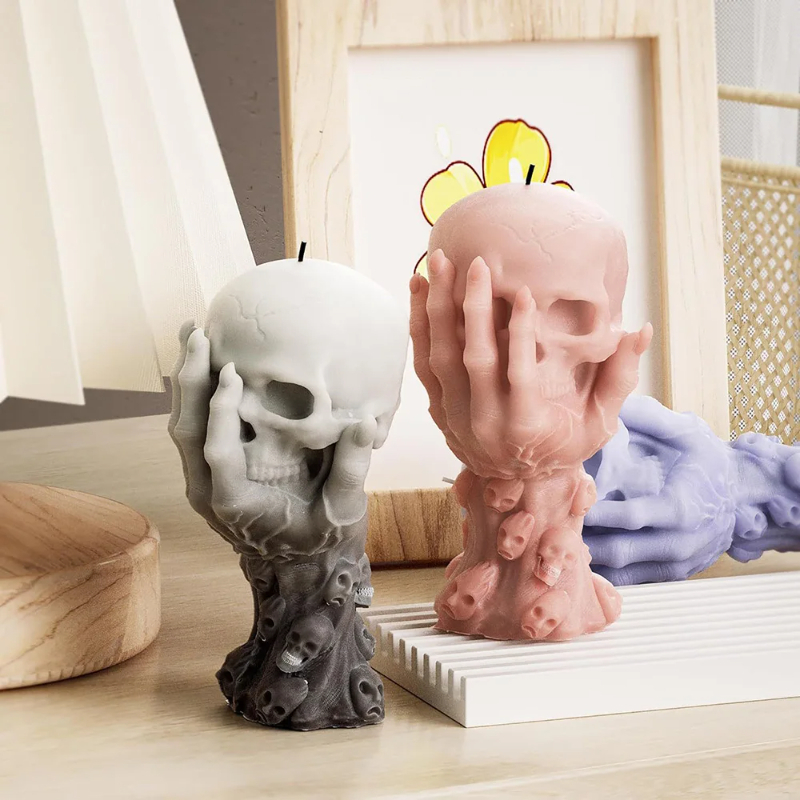 Cadılar Bayramı Kafatası Mum S - Candle Molds incelemesi ve fiyatı