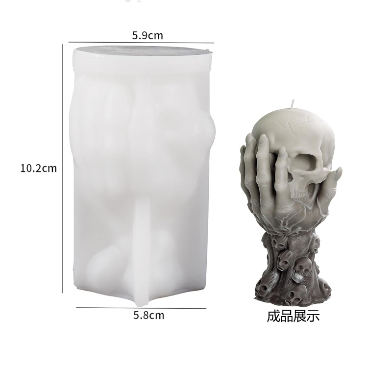 Cadılar Bayramı Kafatası Mum S - Candle Molds incelemesi ve fiyatı